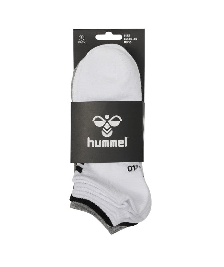 Hummel® - Chevron 6-pack Ankle Socks (W/B/G)