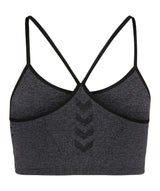 Hummel® - Ci Seamless Scrunch Sports Bra (Black Melange)
