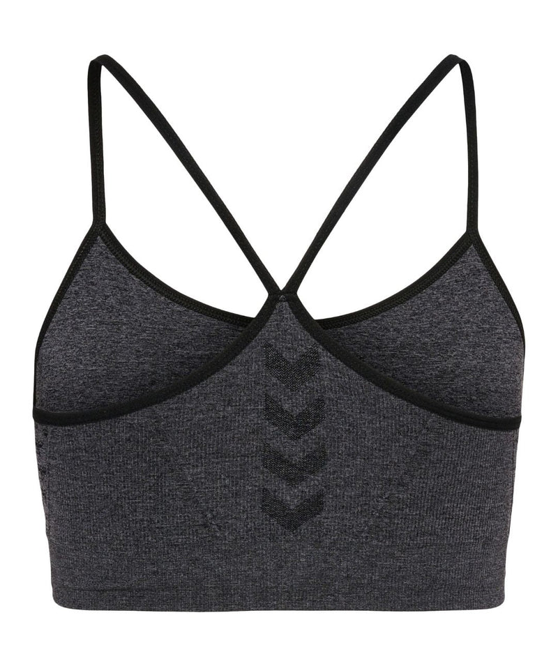 Hummel® - Ci Seamless Scrunch Sports Bra (Black Melange)