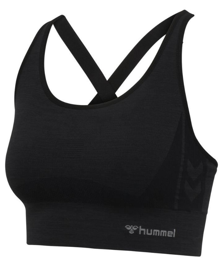 Hummel® - Clea Seamless Sports Top (Black Melange)