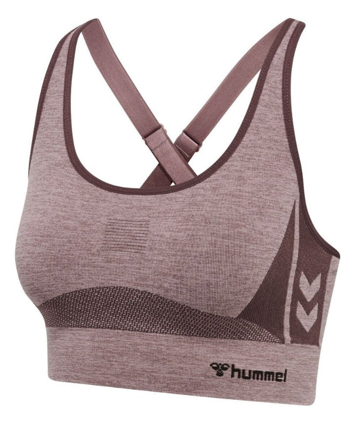 Hummel® - Clea Seamless Sports Top (Fudge/Woodrose Melange)'