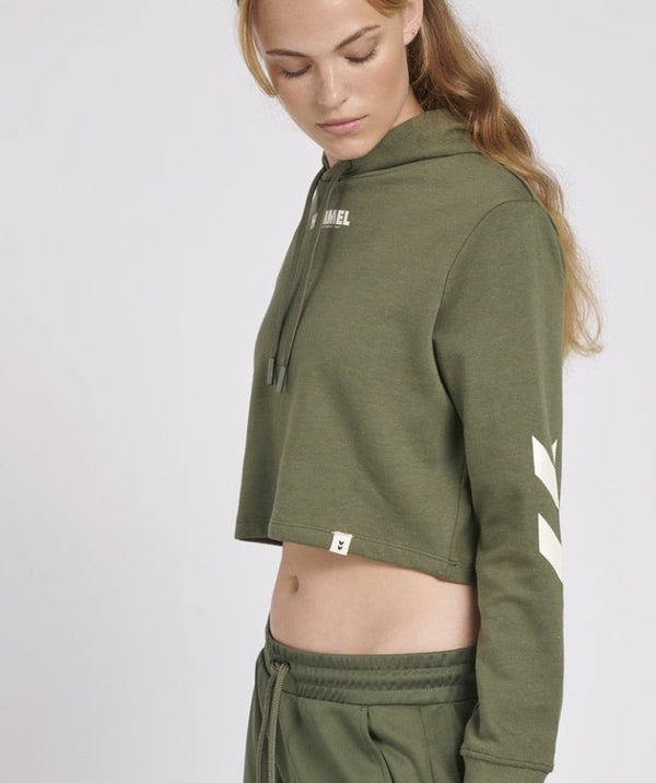 Hummel® - Legacy Cropped Hoodie (Bettle)