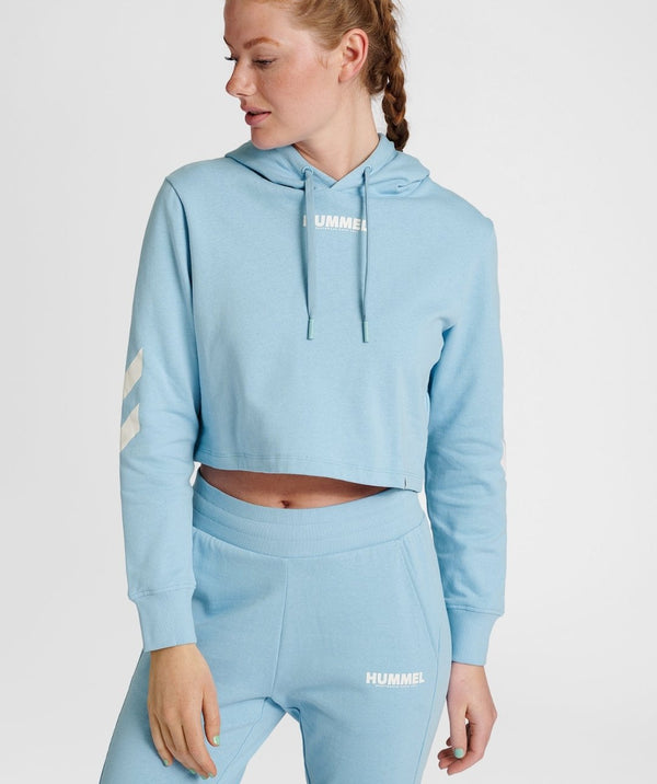 Hummel® - Legacy Cropped Hoodie (Placid Blue)