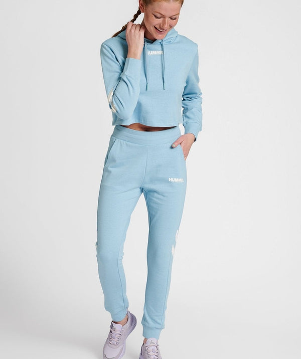 Hummel® - Legacy Cropped Hoodie (Placid Blue)
