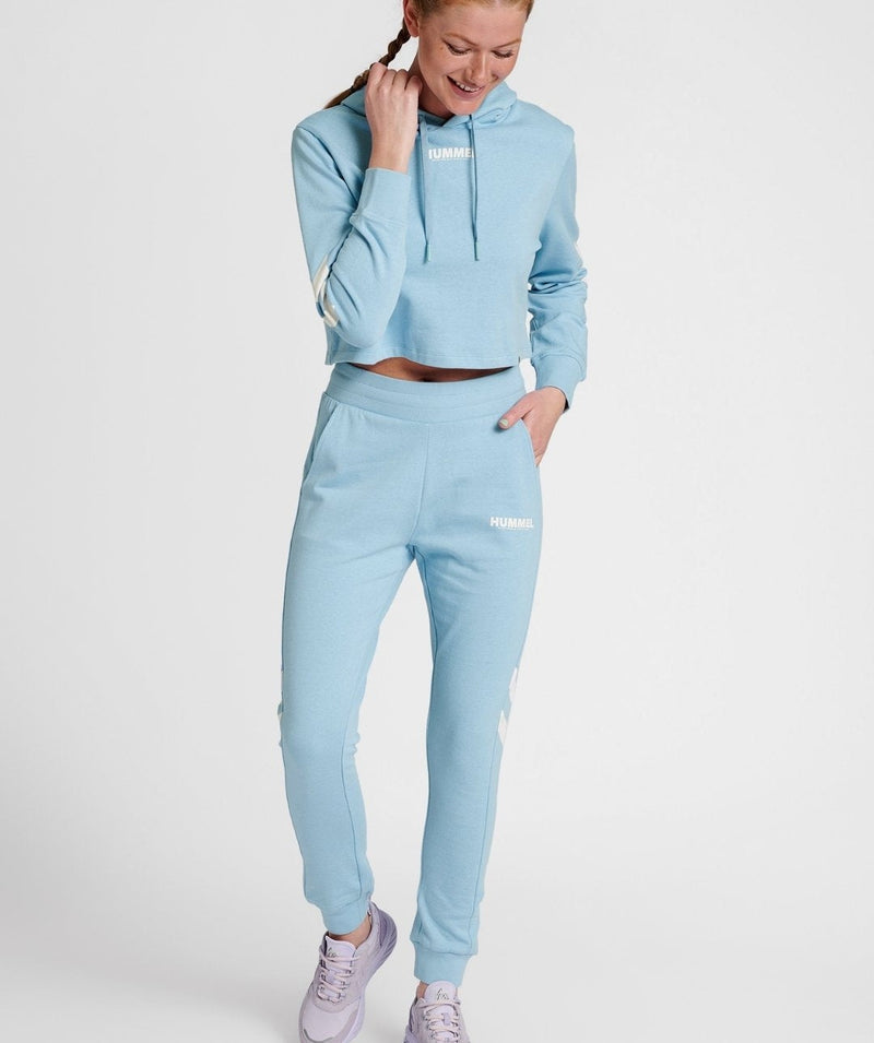 Hummel® - Legacy Cropped Hoodie (Placid Blue)