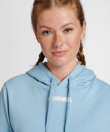 Hummel® - Legacy Cropped Hoodie (Placid Blue)