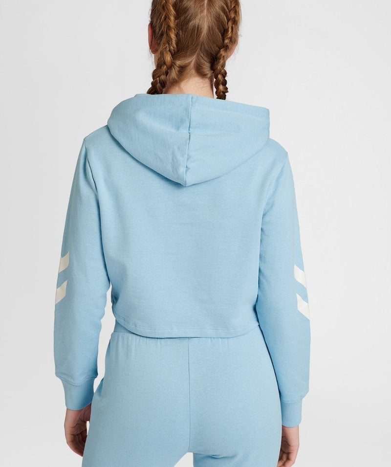 Hummel® - Legacy Cropped Hoodie (Placid Blue)