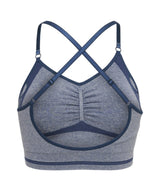 Hummel® - Lulu Seamless Scrunch Bra (Insignia Blue Melange)