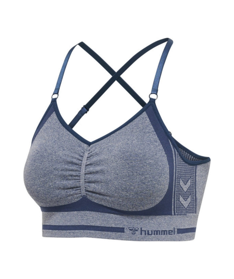 Hummel® - Lulu Seamless Scrunch Bra (Insignia Blue Melange)