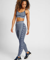 Hummel® - Lulu Seamless Scrunch Bra (Insignia Blue Melange)