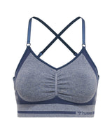 Hummel® - Lulu Seamless Scrunch Bra (Insignia Blue Melange)