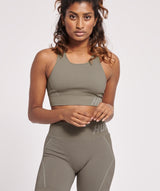 Hummel® - Christel Seamless Sports Top (Chateu Gray/Driftwood Melange)