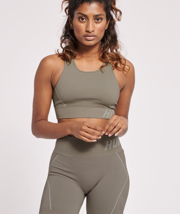 Hummel® - Christel Seamless Sports Top (Chateu Gray/Driftwood Melange)