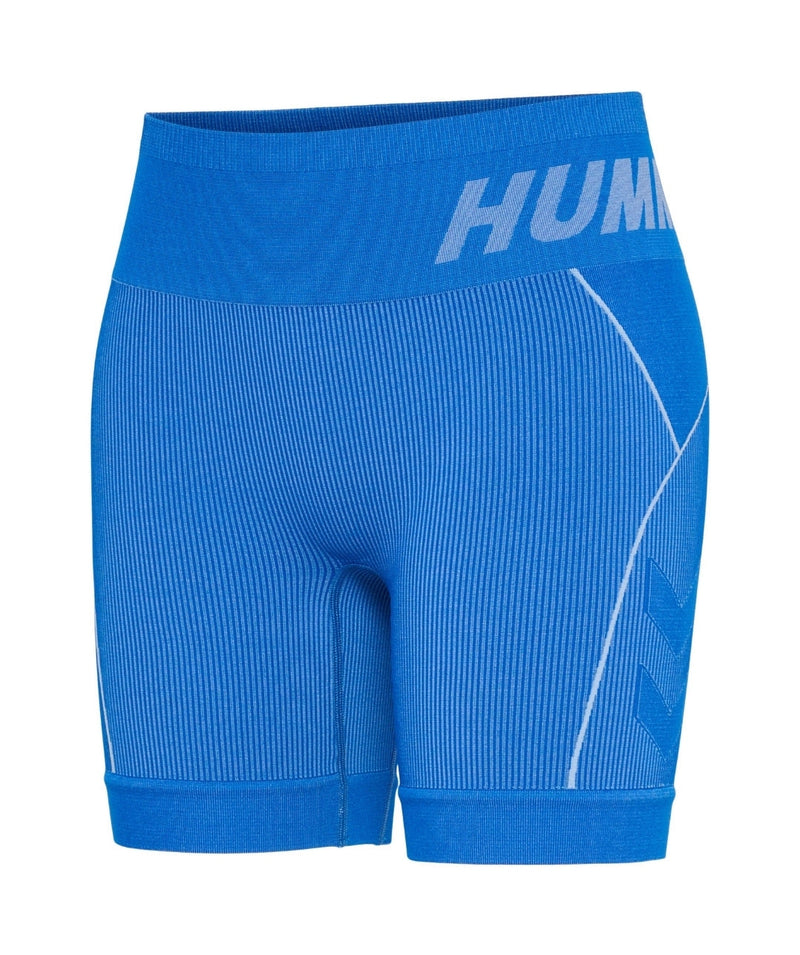 Hummel® - Christel Seamless Shorts (Placid Blue/Lapis Blue Melange)