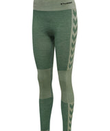 Hummel® Clea Seamless Mid Waist Tights (Laurel Wreath/Lily Pad Melange)