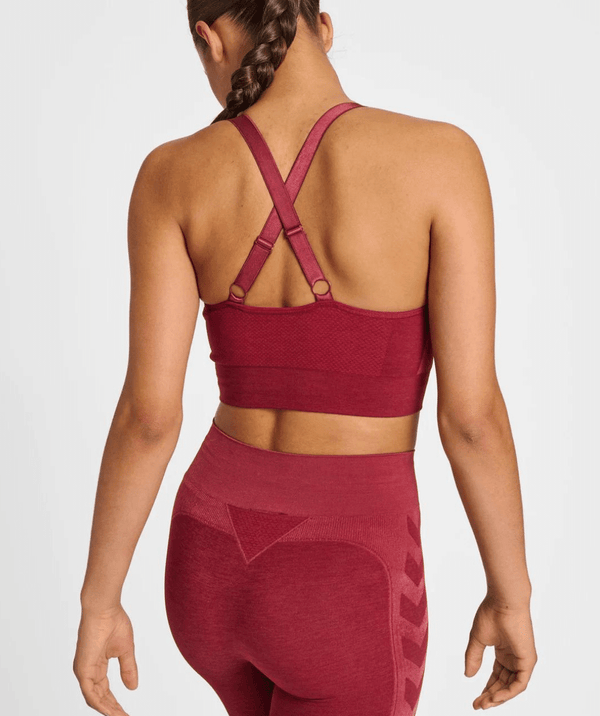Hummel® - Clea Seamless Sports Top (Cabernet/Apple Butter)