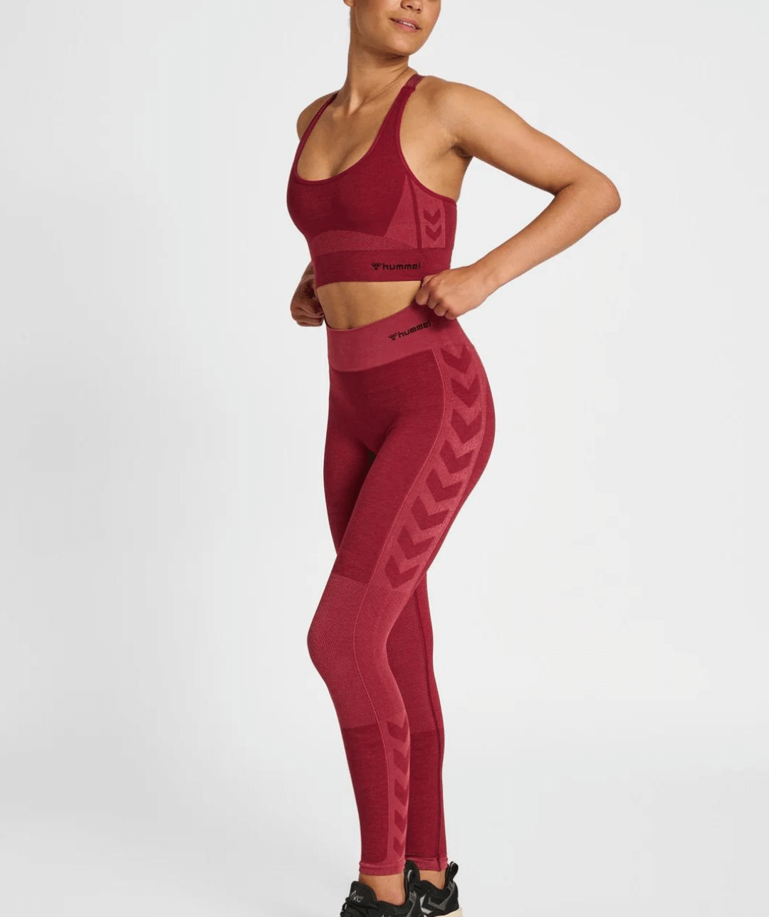 Hummel® - Clea Seamless Sports Top (Cabernet/Apple Butter)