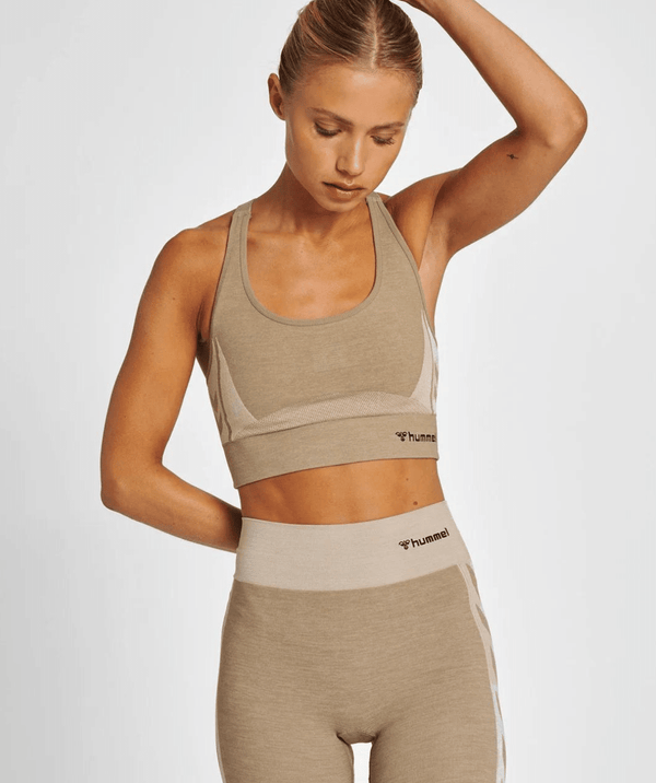 Hummel® - Clea Seamless Sports Top (Gray/Driftwood)