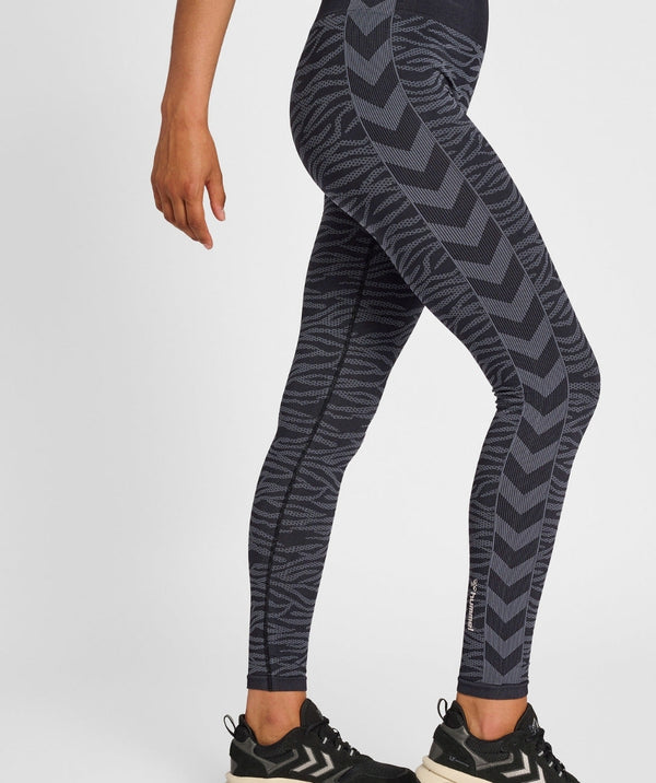 Hummel® - Saga Seamless MW Tights (Sort)