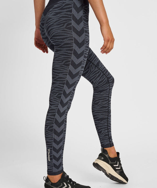 Hummel® - Saga Seamless MW Tights (Sort)