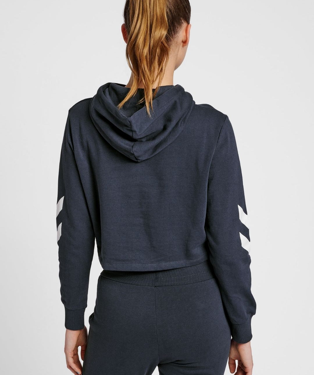 Hummel® - Legacy Cropped Hoodie (Blue Nights)