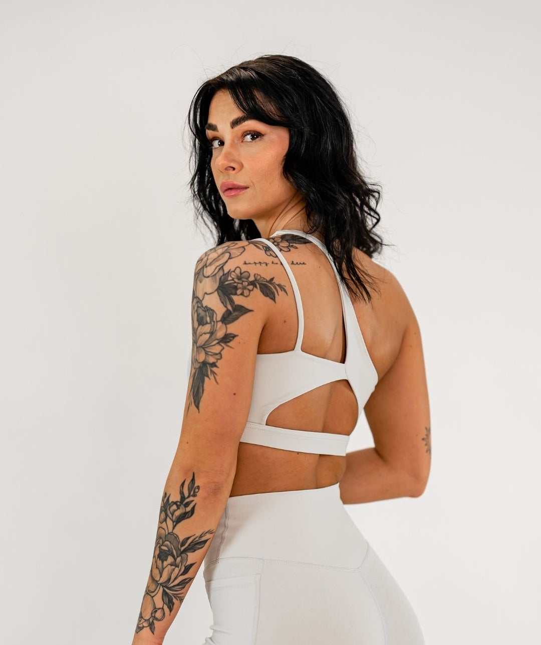 Jentle - Sola One Shoulder Bra (Beige)