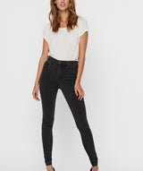 Noisy May - Callie Skinny Jeans (Dark Grey)