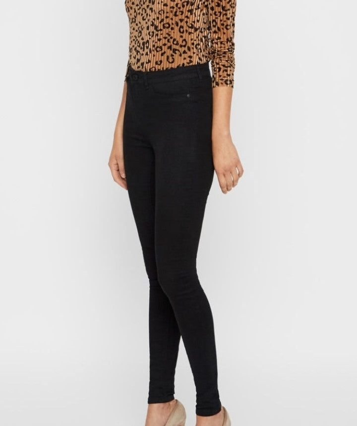Noisy May - Callie Skinny Jeans (Black Denim)