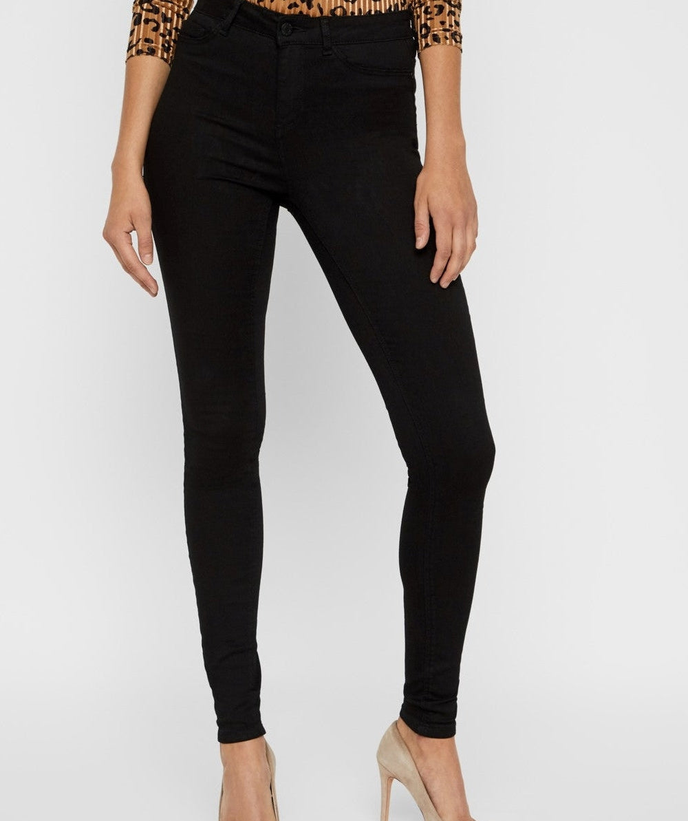 Noisy May - Callie Skinny Jeans (Black Denim)