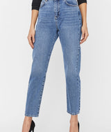 Noisy May - Isabel Ankl Mom Jeans (Medium Blue)