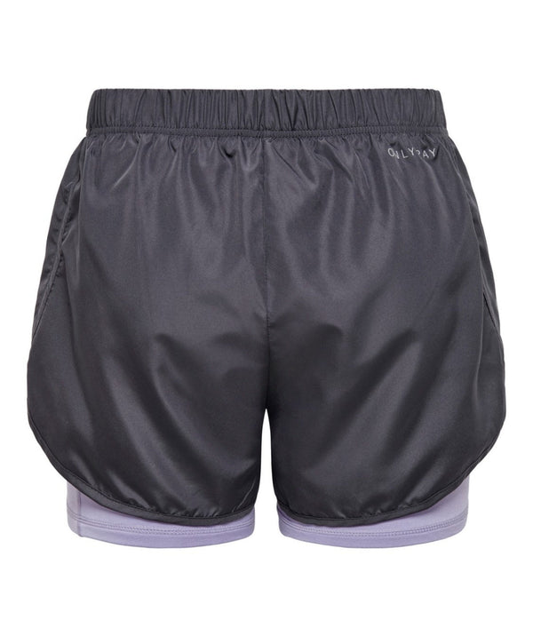 Only Play - Ean Run Loose Brush Train Shorts (Black/Viola)