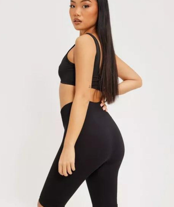 Only Play - Jaia HW Rib Lounge Shorts (Black)