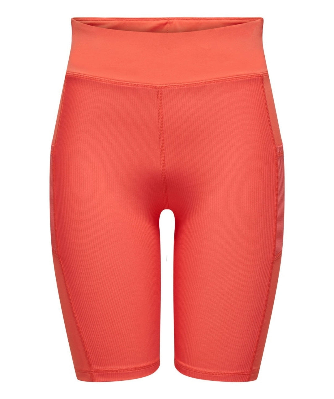 Only Play - New Jana HW Long Train Shorts (Hot Coral)