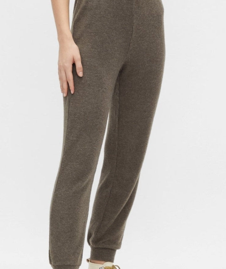 Pieces - Circle Regular Pant (Black Olive Melange)