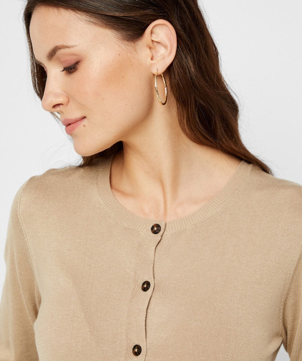 Pieces - Esera Cardigan (White Pepper)