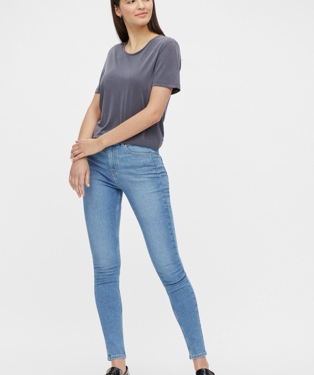 Pieces - High Five Flex Jeans (Light Blue)
