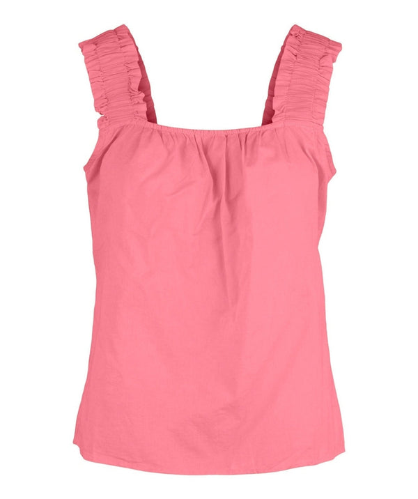 Pieces - Shella S/L Top (Strawberry Pink)