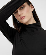 Pieces - Sirene LS Rollneck Top (Black)