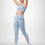 Rapid Wear - Ribbed Seamless Leggings (Faded Blue)