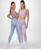 Rapid Wear - Ribbed Seamless Leggings (Lilac)