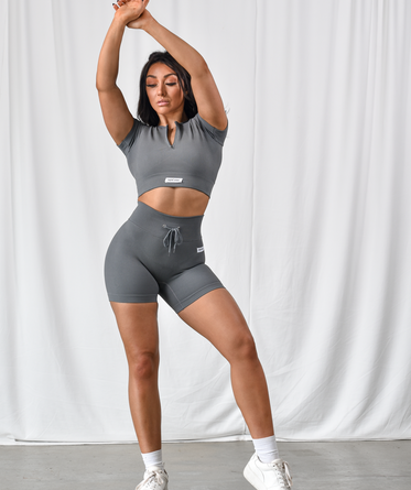 Rapid Wear - Tied Up Seamless Shorts (Grey)