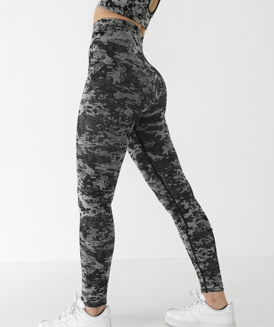 Rapid Wear - Challenger Camo Leggings (Charcoal)