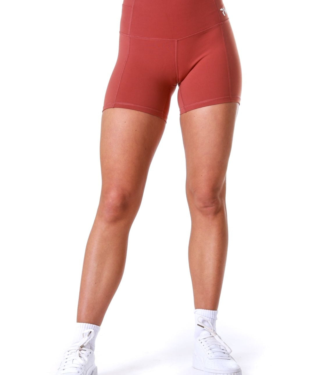 Rapid Wear - High Waist Shorts (Rustrød)