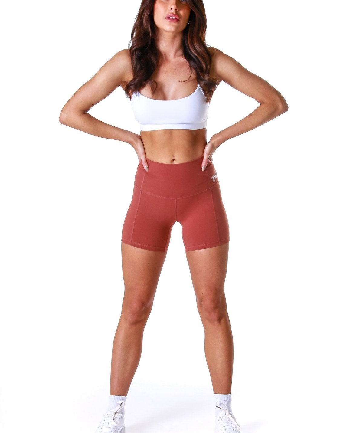 RapidWear - High Waist Shorts (Rustrød)