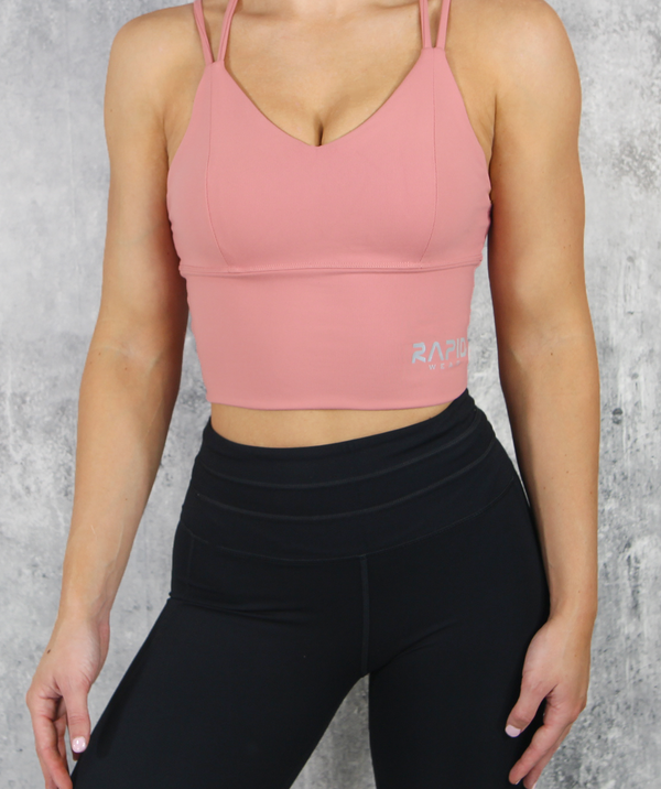 RapidWear - Compress Sportsbh (Lyserød)