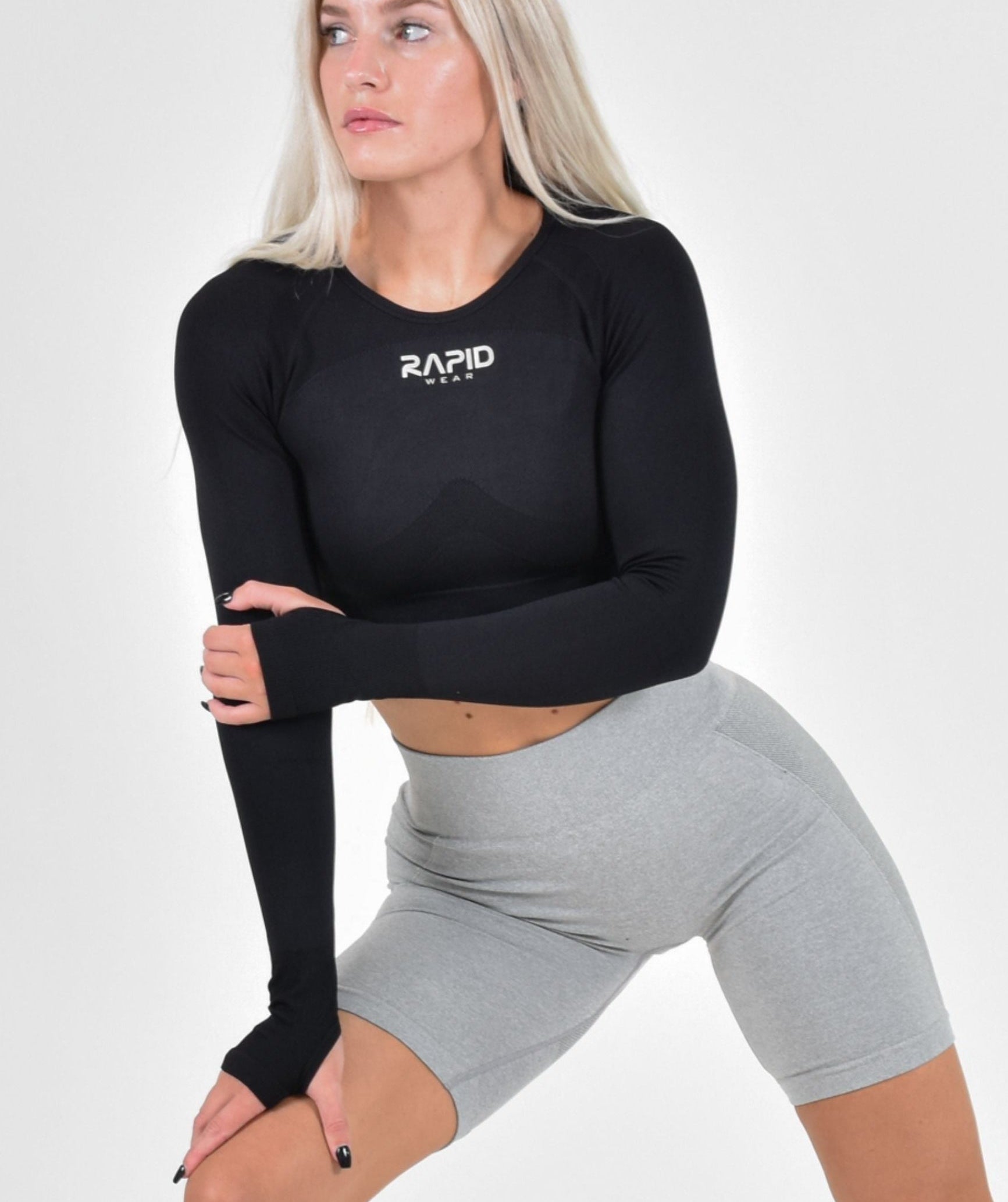 RapidWear - Contour Seamless Long Sleeve (Sort)