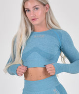 RapidWear - Contour Seamless Long Sleeve (Blå)