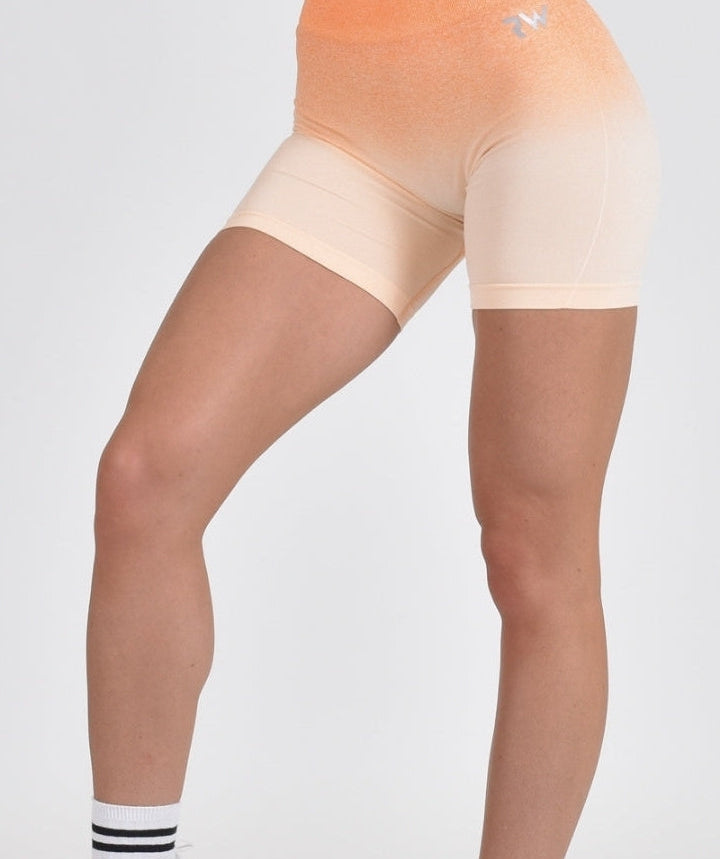 RapidWear - Ombre Seamless Shorts (Orange)