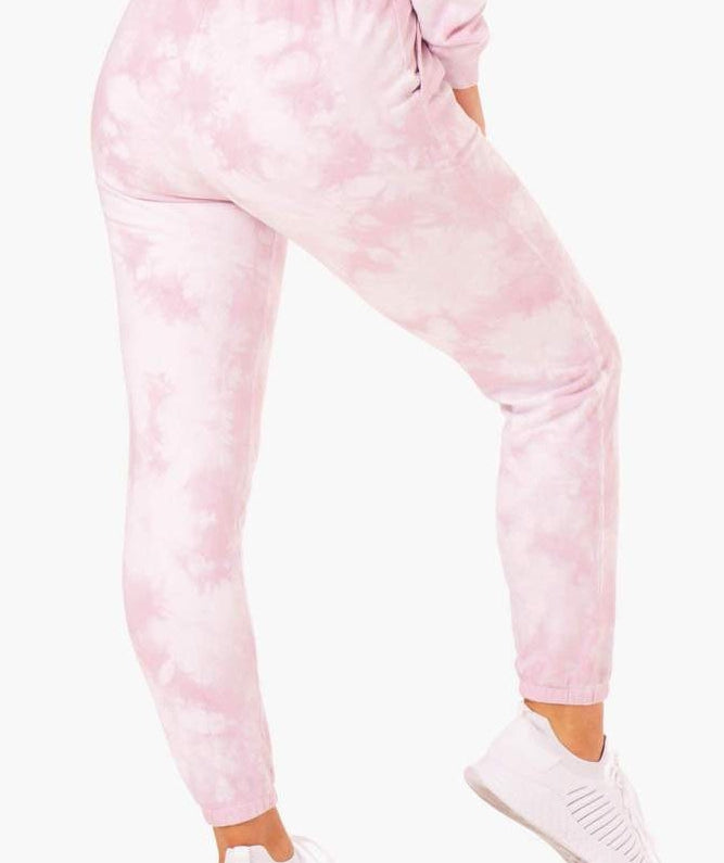 Ryderwear - Tie Dye High Waist Track Pants (Pink)