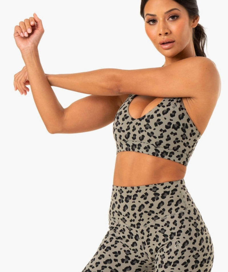 Ryderwear - Hybrid Halter Sportsbh (Khaki)